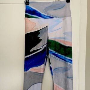 Multi color print leggings